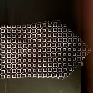 Brooks Brothers ‘356’ silk tie, dark maroon with gold pattern and light blue dot